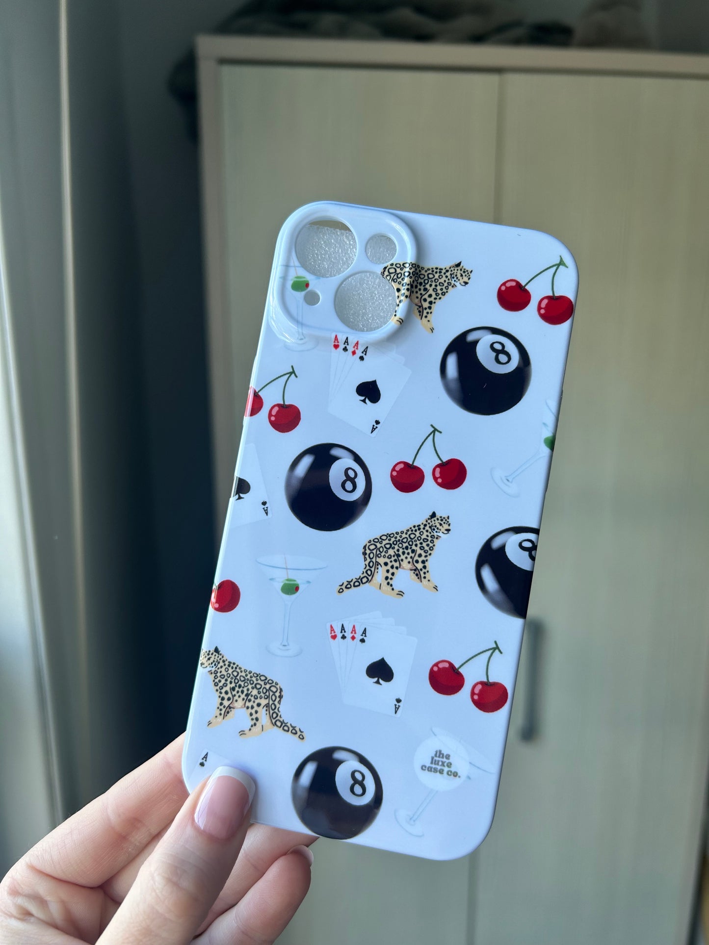 Leopard and Cherry Case